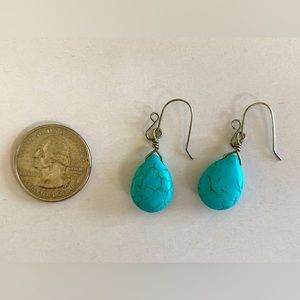 Turquoise teardrop earrings